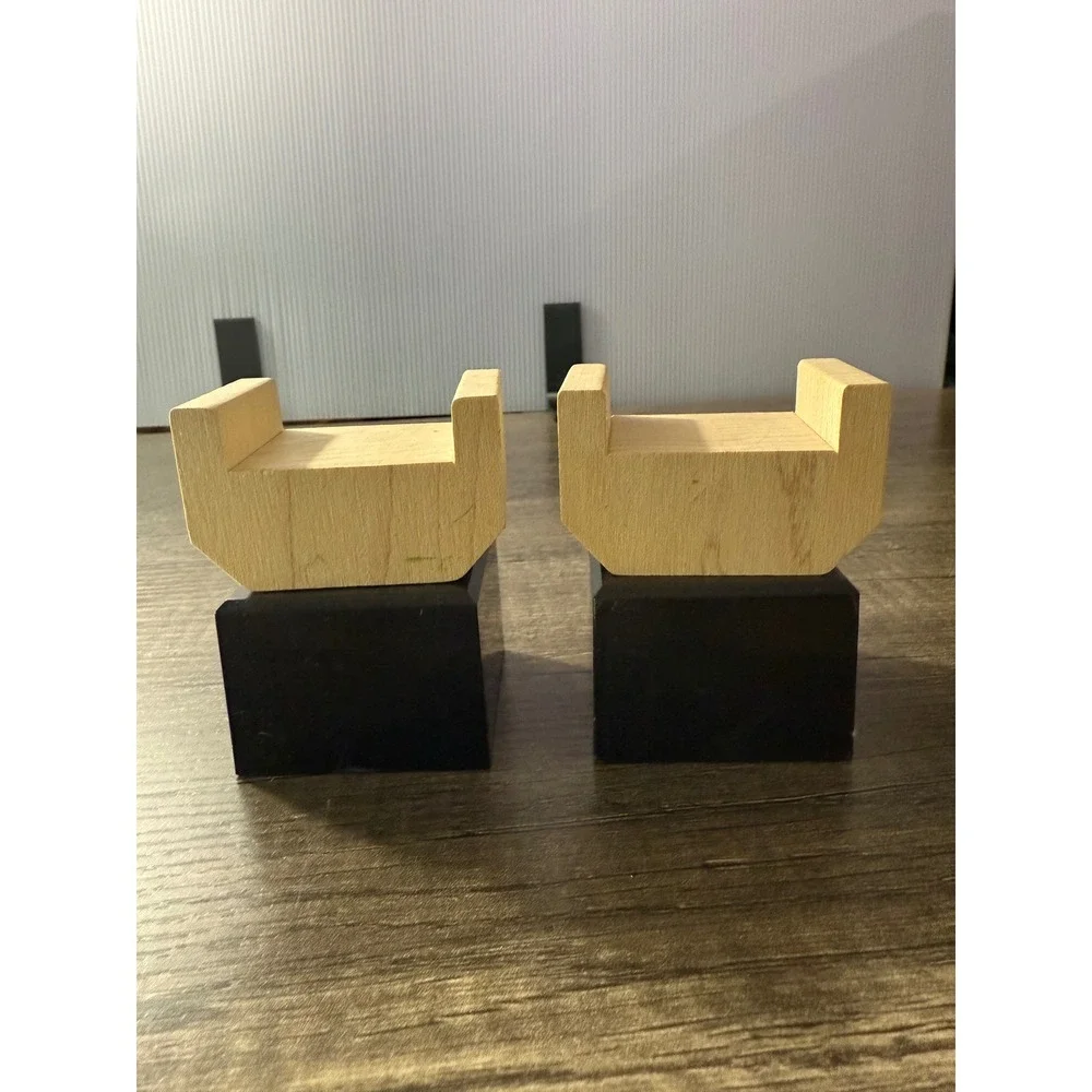 Vintage Thomas the Train Wooden Track Foundation Elevated Support 4pc Set